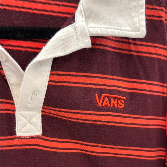 Vans Red and Black Striped Crop Top - Picture 2 of 7